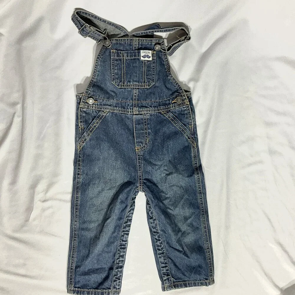 Carters Blue Jean Overalls 24 Months Denim Toddler Kids